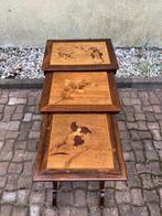 Tafel (3) - Mahonie - intarsia incrustatie, Antiek en Kunst
