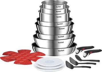 Tweedekans | Tefal Pannenset – 20-delig RVS met Afneembare beschikbaar voor biedingen