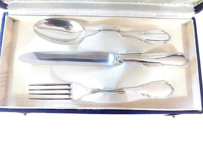 Greggio - Coffret de baptême (3) - Argent 800, Antiquités & Art, Antiquités | Argent & Or