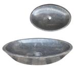 Lendo Online Vasque à Poser 60x40x12 cm Ovale Marbre Noir