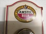 Reclamebord - Amstel - Thermometer - Jaren 80 - Hout, Antiek en Kunst, Antiek | Wandborden en Tegels