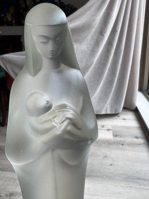 Stef Uiterwaal - Beeld, Madonna Leerdam - 37 cm - Glas -, Antiek en Kunst, Kunst | Designobjecten
