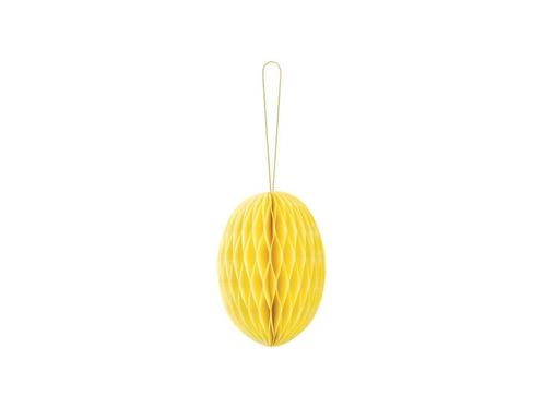 Gele Honeycomb Paasei 12cm, Hobby & Loisirs créatifs, Articles de fête, Envoi