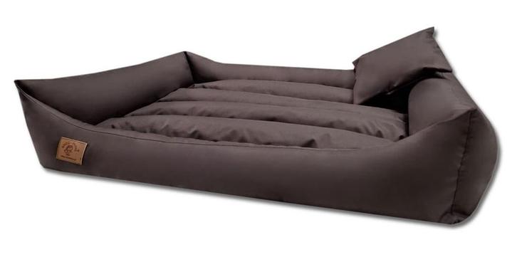 XXL Hondenbed van bruin kunstleer - hondenkussen hondenso..., Dieren en Toebehoren, Hondenmanden, Nieuw, Ophalen of Verzenden