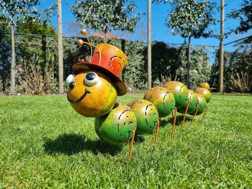 Beeldje - Caterpillar - IJzer, Metaal, Antiek en Kunst, Kunst | Designobjecten