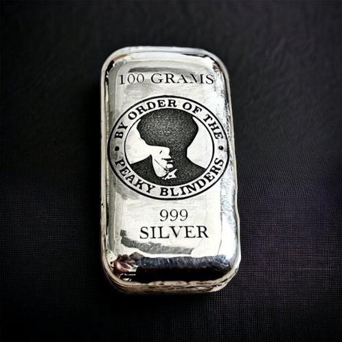 100 grammes - Argent .999 - -No Reserve- Peaky blinders, Postzegels en Munten, Edelmetalen en Baren