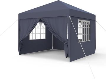 FIVMEN Paviljoen, 3 x 3 m, partytent met zijdelen en ramen, beschikbaar voor biedingen