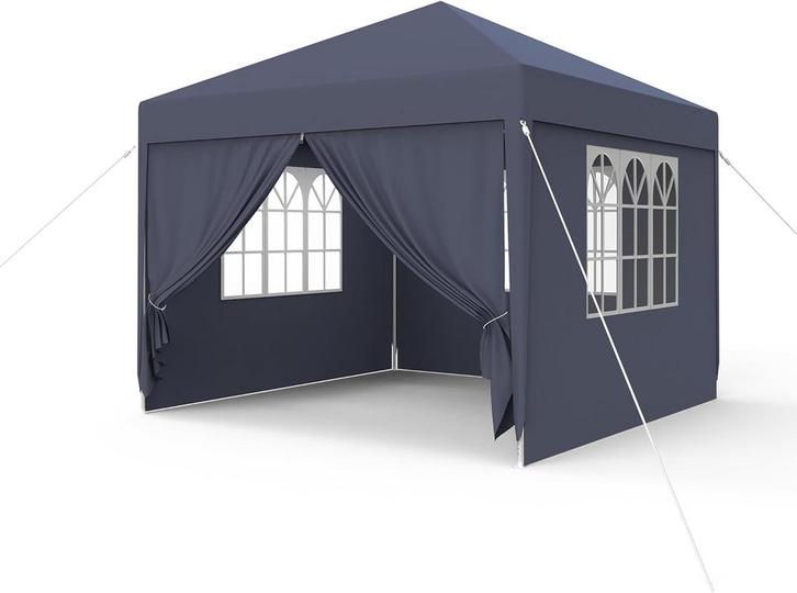 Partytent - 3x3m - Paviljoen - Antraciet - FIVMEN, Tuin en Terras, Overige Tuin en Terras, Verzenden
