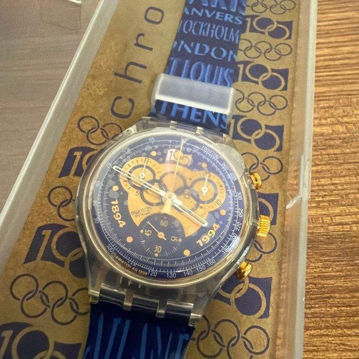 Swatch - Chronograph Watch “Olympic 100th Anniversary, Verzamelen, Overige Verzamelen