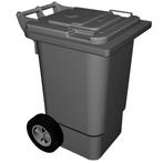 Rolcontainer | Kunststof (Grijs) | 240L | Klapdeksel |, Zakelijke goederen, Verzenden, Nieuw in verpakking