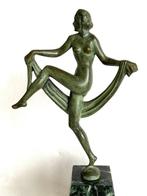 Statue, La Danseuse - 22.5 cm - Zamac patiné couleur bronze, Antiek en Kunst