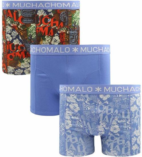 Muchachomalo Boxershorts 3-Pack Tiki maat 3XL Heren, Kleding | Heren, Ondergoed, Blauw, Boxer, Verzenden
