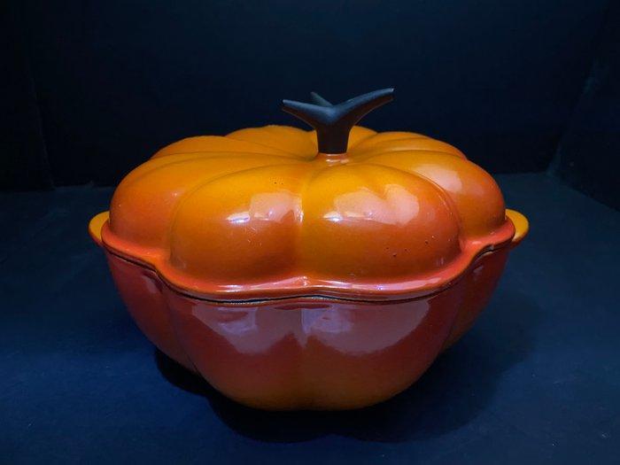 Le Creuset - Potiron Vintage - Braadpan - Emaille, fer fonte, Antiek en Kunst, Antiek | Meubels | Tafels
