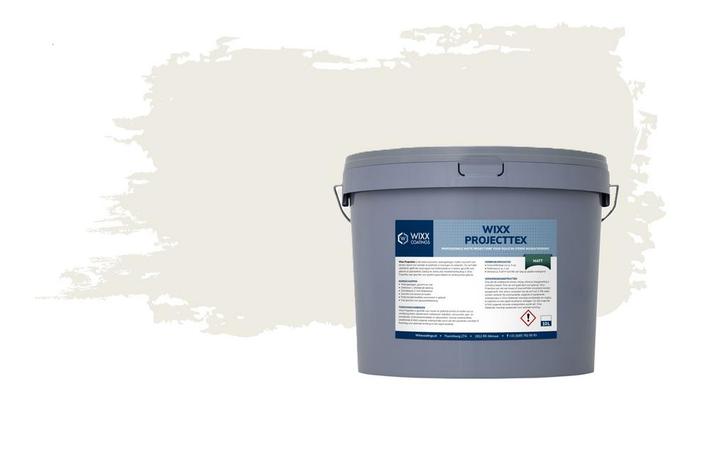 Wixx Projecttex Mat RAL 9010 | Zuiver Wit 10L, Doe-het-zelf en Bouw, Verf, Beits en Lak, Nieuw, Verzenden