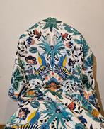 Exclusieve art-deco stoffen met lemuren en papegaaien -, Antiek en Kunst