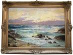 M. Blaetter (XIX-XX) - Sea surf, Antiek en Kunst, Kunst | Schilderijen | Klassiek