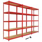 3x Z-Rax Stellingkasten - 183x90x45cm - Rood, Verzenden