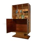 Vitrine - Bois, Bronze, Cuir, Verre - Vitrine Art déco