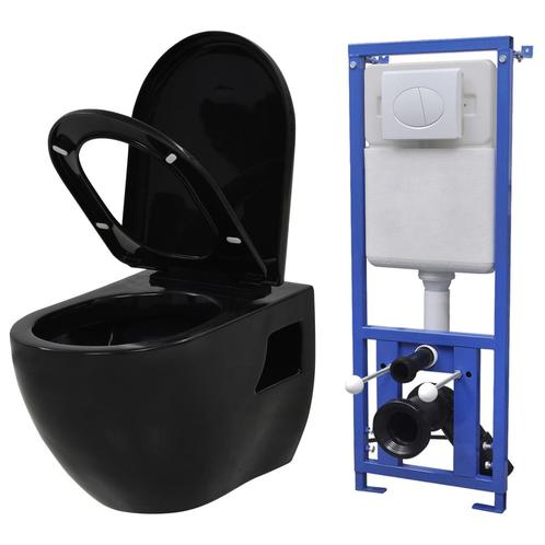 vidaXL Toilette suspendue au mur avec réservoir caché, Bricolage & Construction, Sanitaire, Neuf, Envoi