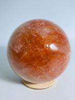 Fire Quarz - AAA+ kwaliteit - Ø 97 mm - Rood op wit, Verzamelen