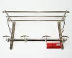 Kapstok - Staal, Trein wandkapstok met hoedenplank en vier, Antiek en Kunst