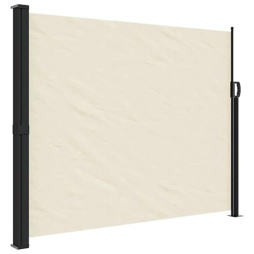 Uittrekbaar Windscherm Creme | Tweede Kansje | OP = OP, Tuin en Terras, Tuinschermen, Nieuw, Staal, 150 tot 200 cm, 200 cm of meer