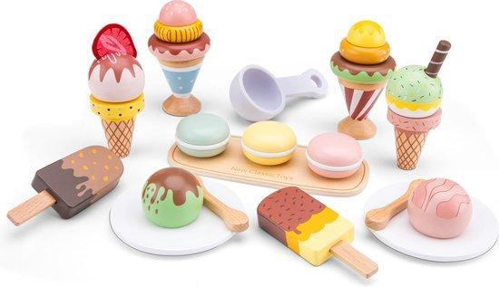 Woet® Houten IJsjes Speelgoed - 25-delige Kleurijke Speel.., Kinderen en Baby's, Speelgoed | Educatief en Creatief, Nieuw, Verzenden