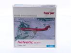 Schaal 1:500 Herpa 509343 Fokker 100 helvetic.com Helve..., Hobby en Vrije tijd, Ophalen of Verzenden, Zo goed als nieuw