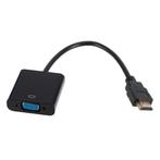 VGA naar HDMI Kabel - 1080p Full HD High Speed Zwart, Computers en Software, Pc- en Netwerkkabels, Verzenden, Nieuw
