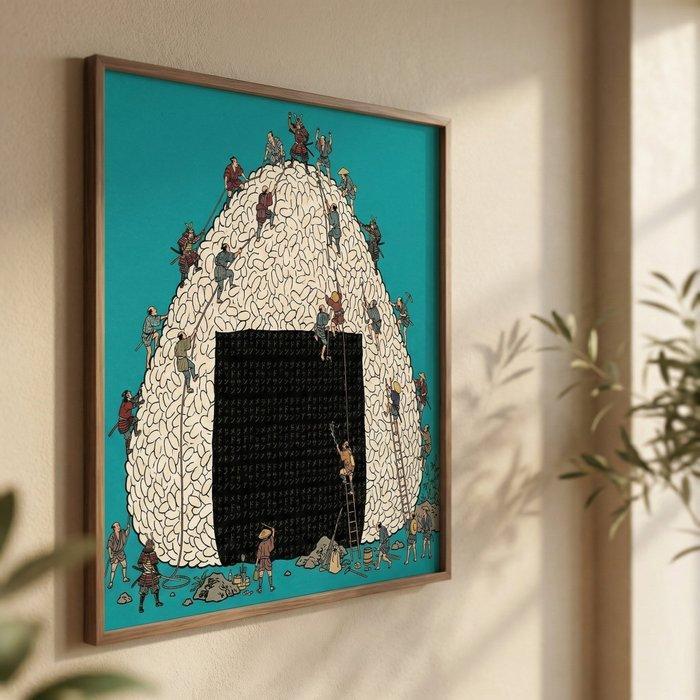 MEDSAN - Mount Onigiri () - Hand Signed, Antiquités & Art, Art | Objets design