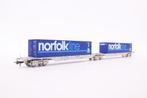 Roco H0 - 47110 - Autorail (1) - Wagon de conteneurs double, Hobby en Vrije tijd, Nieuw