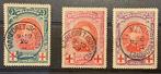 België 1915/1915 - Uitgifte Albert I Rode Kruis - Volledige, Gestempeld