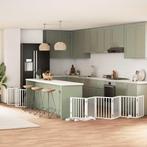 vidaXL Hondenhek inklapbaar met deur 12 panelen 600cm, Verzenden, Nieuw