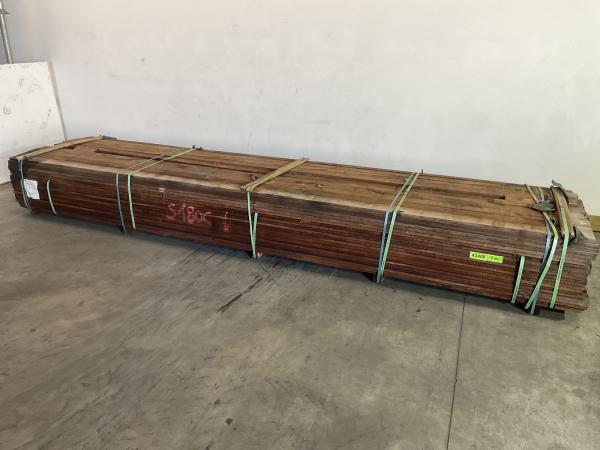 Veiling - 20x Angelim vermelho hardhouten tuinplank 450x10x2, Doe-het-zelf en Bouw, Hout en Planken, Nieuw