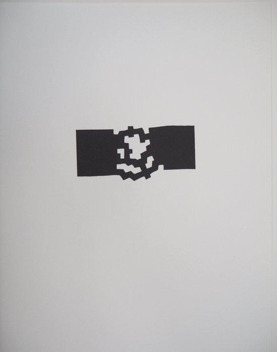 Eduardo Chillida (1924-2002) - Abstraction noir et blanc, Antiek en Kunst, Antiek | Overige Antiek