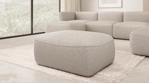 Poef beige teddystof 90x70x44 cm | Modern, Maison & Meubles, Sièges-poires, Envoi