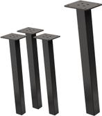 Set van 4 tafelpoten schuin 42 cm donkergrijze look industri, Huis en Inrichting, Verzenden, Nieuw