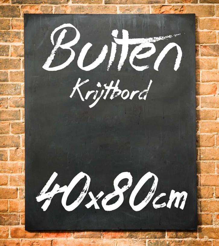 Krijtbord Buiten 40x80 cm Horizontaal, Huis en Inrichting, Woonaccessoires | Lijsten, Verzenden