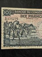 Congo belge. - 10 Francs 15-08-1949 - Pick 14E (Sans prix de, Timbres & Monnaies