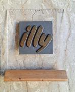 Illy - Reclamebord - Hout, Metaal, plexiglas