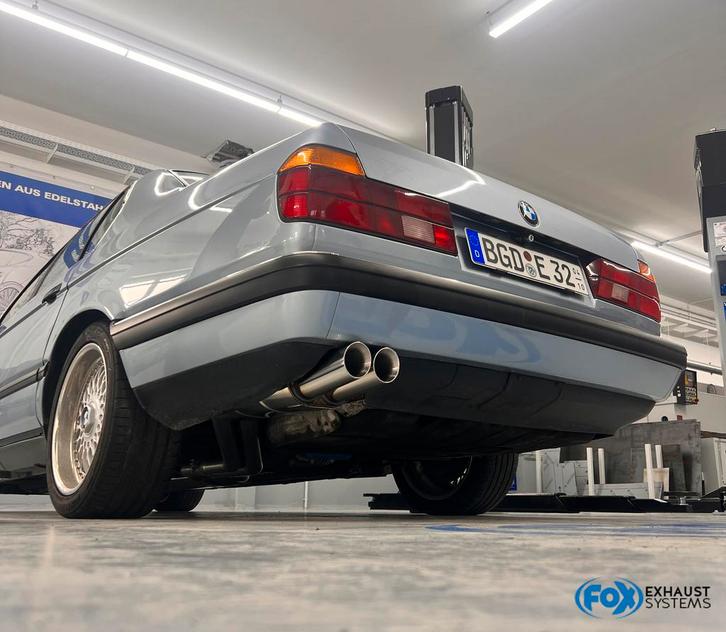 FOX BMW E32 730i/ 740i/ 740iL/ 750i/ 750iL einddemper Ø2x63,, Auto-onderdelen, Uitlaatsystemen, Nieuw, Verzenden