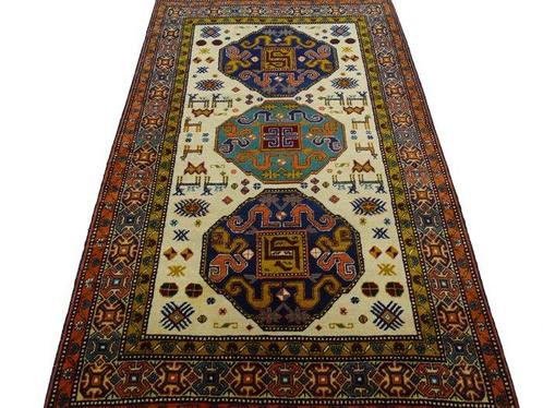 Kazak - Gereinigd - Vloerkleed - 195 cm - 123 cm, Huis en Inrichting, Stoffering | Tapijten en Vloerkleden