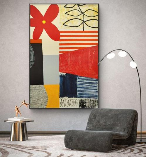 Miriam Chiera (1969) - FIORE ROSSO. XL, Antiek en Kunst, Kunst | Schilderijen | Modern