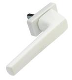 Mauer 0710 raamkruk aluminium wit, Doe-het-zelf en Bouw, Hang- en Sluitwerk, Nieuw, Overige materialen, Klink of Kruk