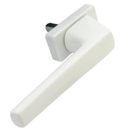 Mauer 0710 raamkruk aluminium wit, Doe-het-zelf en Bouw, Hang- en Sluitwerk, Klink of Kruk, Nieuw, Overige materialen