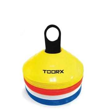 Toorx Fitness Agility Cones Set van 24 stuks - met rek, Verzenden