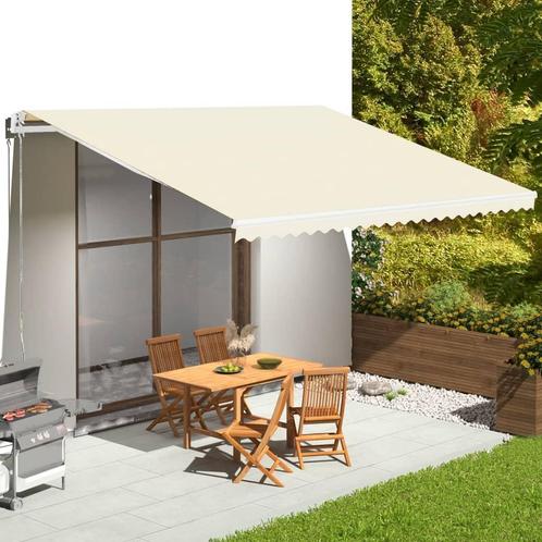 vidaXL Vervangingsdoek voor luifel 5x3,5 m crèmekleurig, Tuin en Terras, Zonneschermen, Nieuw, Verzenden