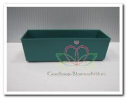 SMALL BASIN 20*10 cm.Wit of Groen  - 388 groen decoratie, Hobby en Vrije tijd, Knutselen, Nieuw