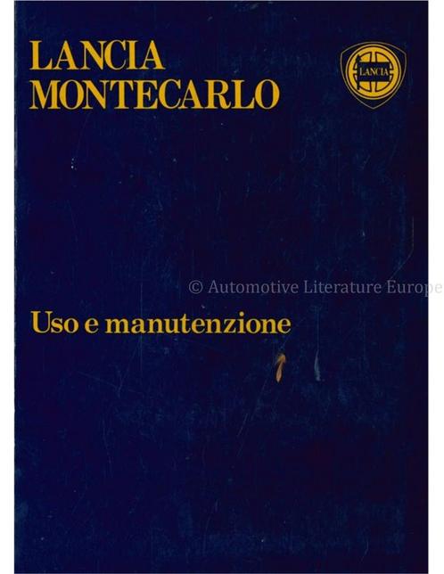 1980 LANCIA BETA MONTECARLO INSTRUCTIEBOEKJES ITALIAANS, Autos : Divers, Modes d'emploi & Notices d'utilisation
