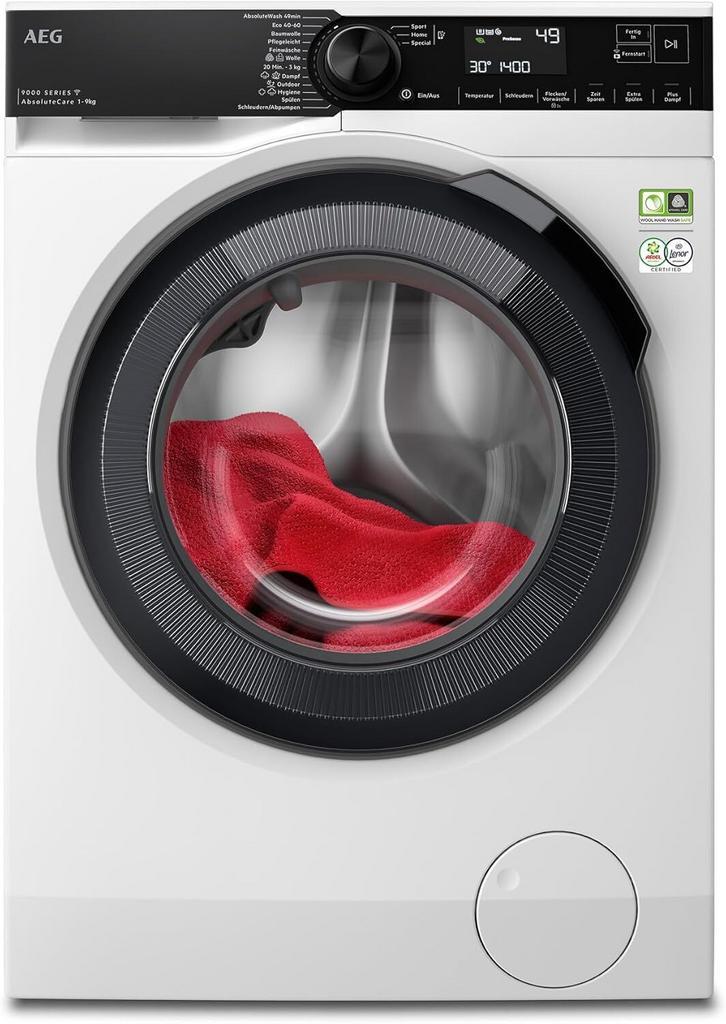 AEG LR9W75490 - Wasmachine - 9 kg - 1400 tpm - SoftWater &, Electroménager, Lave-linge, Enlèvement ou Envoi